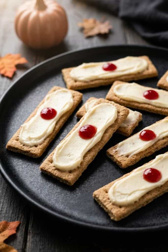 Bloody bandage graham cracker treats